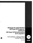 Catálogo De Peças Retroescavadeira 590 Super M Case -