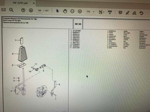 Catálogo Peças Trator Massey Ferguson 4297