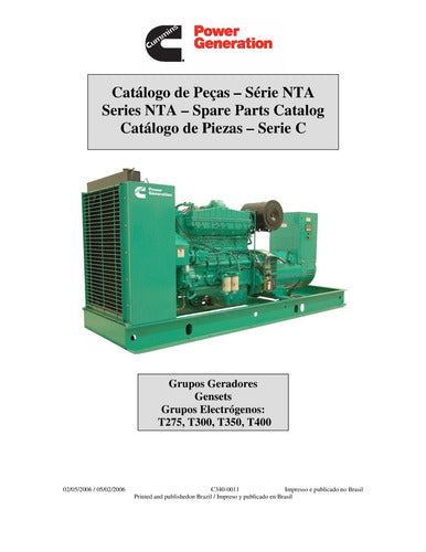Catálogo De Peças Gerador Série Nta Cummins -