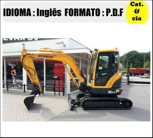 Catalogo De Pecas Mini Escavadeira Hyundai - R35z-9 - (ingle