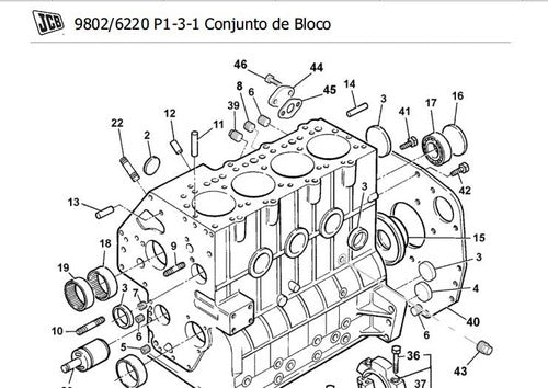 Jcb 1cx - Nacional - Catalogo De Peças