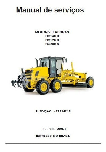 Manual Serviços New Holland Rg200.b Motoniveladora