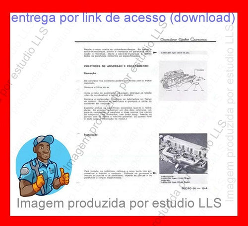 Manual Reparações Mecânica Oficina Serviço Gm Opala Ed 1