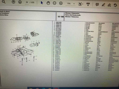 Catálogo De Peças Trator Massey Ferguson 4275