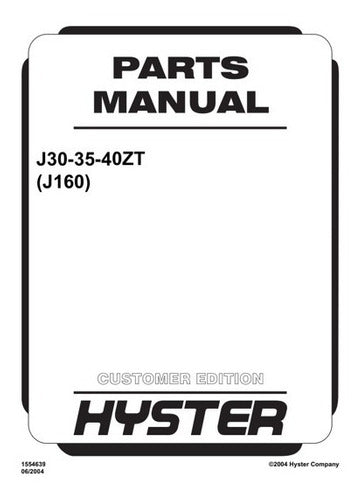 Manual Pecas Hyster J30 J35 J40zt Serie J160 Paginas 268