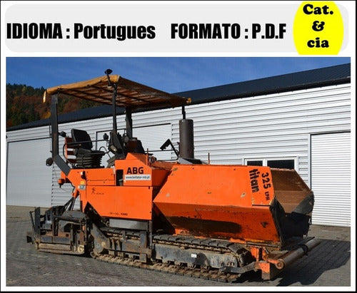 Catalogo De Pecas Pavimentadoras De Esteiras Volvo - Abg325