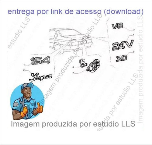 Catálogo Peças Alfa Romeo 164 3.0 V6 Econômica 1996 - 199