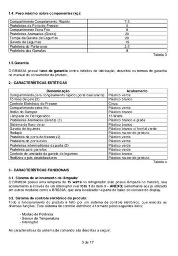 Manual De Serviço - Frost Free 330 Brm33a - Brastemp
