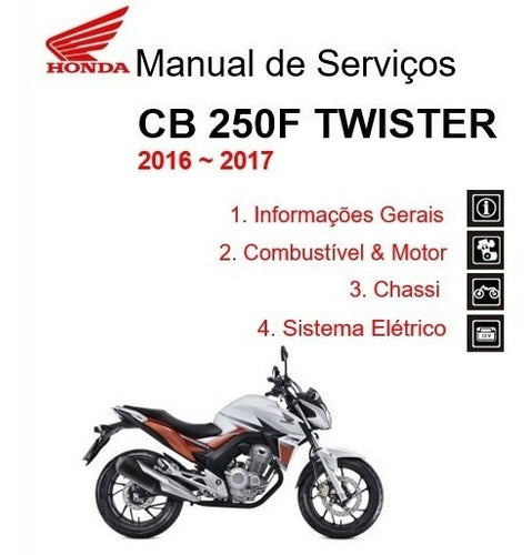 Manual De Serviços - Cb 250f Twister 2016