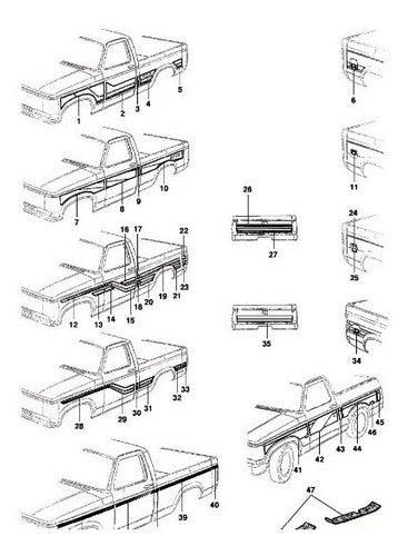 Catálogo Peças Chevrolet A20 C20 D20 D40 Bonanza 1985 A 1996