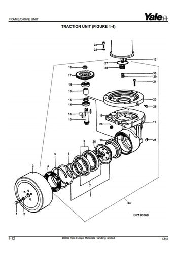Manual De Pecas Yale Paleteira Ms14 Ms16 (c852) **