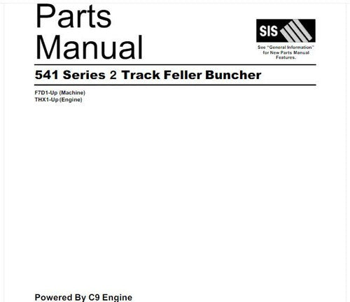 Catalogo De Pecas 541 Series 2 Track Feller / Ingles
