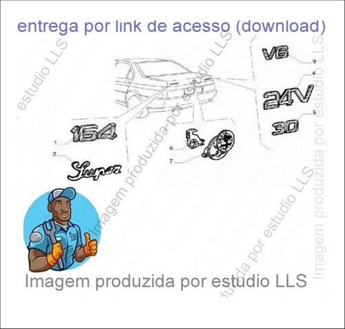 Catálogo Peças Alfa Romeo 164 Super 3.0 V6 24v 1995 - 1997