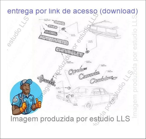 Catálogo Peças Chevrolet Opala Caravan Comodoro 1973 - 198