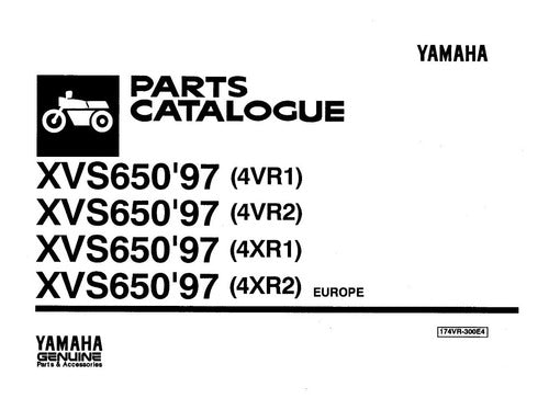 Catálogo De Peças Yamaha Dragstar 650 1997 -