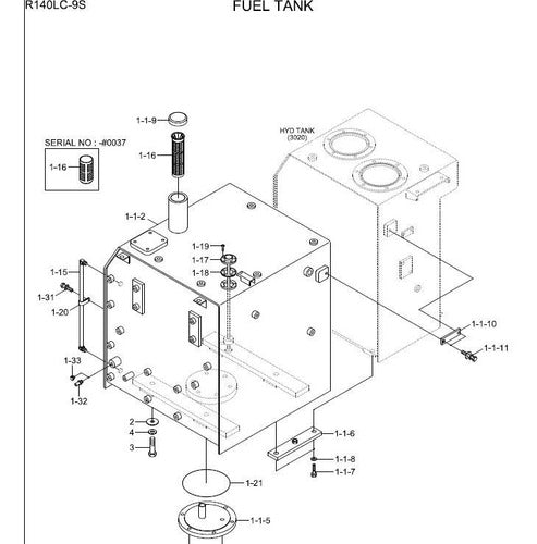 Catalogo De Peças Escavadeira Hyundai R140 Lc9s R140lc9s R