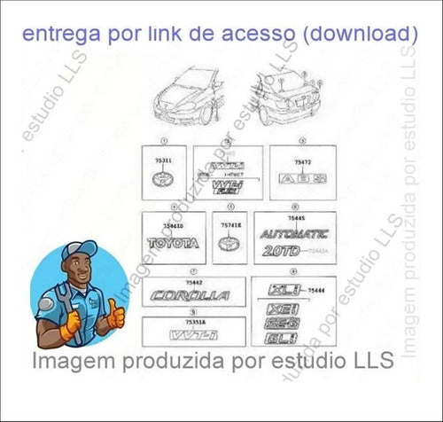 Catálogo Peças Toyota Corolla Xli Xei Seg 2004 - 2008