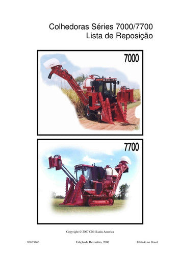 Catalogo Peças Colhedora Case A7700 - A7000 -