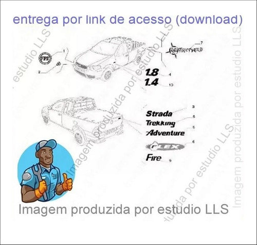 Catálogo Peças Fiat Strada 1.4 Fire 1.8 Flex 2005 - 2008