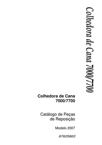 Catalogo Peças Colhedora Case A7700 - A7000 -
