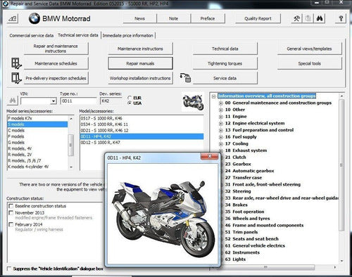 Manuais De Serviço Motos Bmw Todos Os Modelos De 1994 A 2016