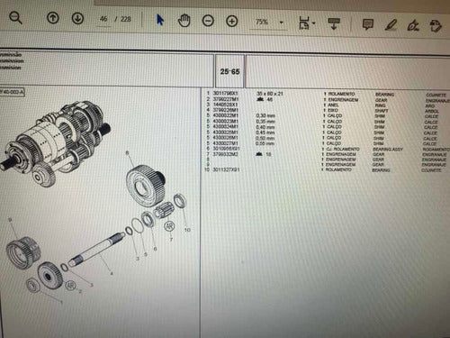 Catálogo De Peças MF7350 Trator Massey Ferguson 7350
