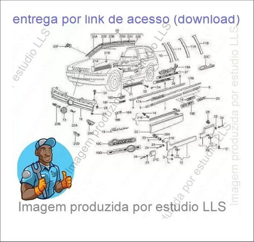 Catálogo Peças Vw Parati G2 Mi Cl Gl Gls Gti 1995 - 2001