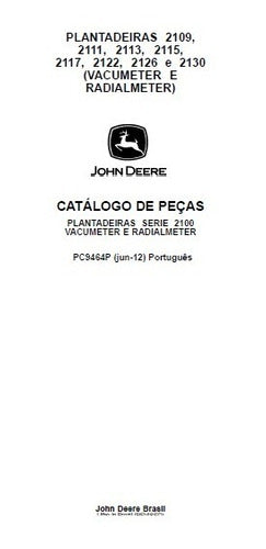 Catálogo De Peças John Deere 2115 Plantadeira
