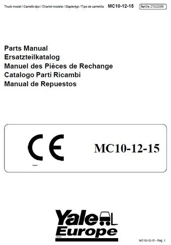 Manual Peca Empilhadeira Eletrica Yale Mc10/12/15 Pg118