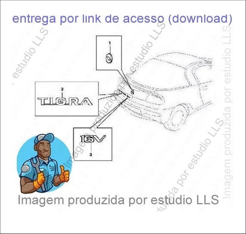 Catálogo Peças Gm Chevrolet Tigra 1998 - 2000