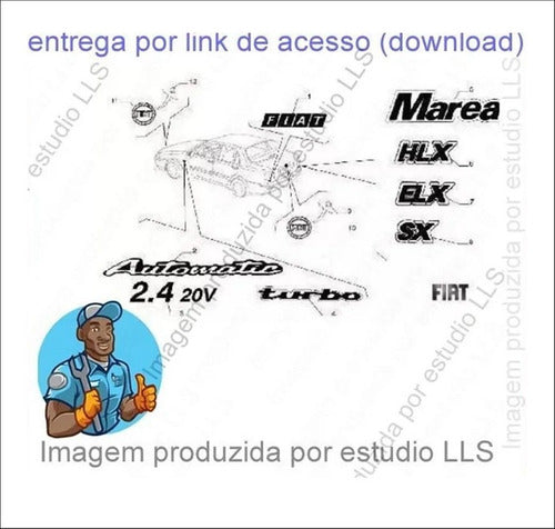Catálogo Peças Fiat Marea City Elx Hlx Sx Turbo 1999 - 200