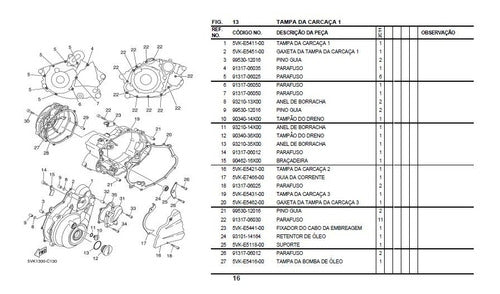 Catalogo De Peças Yamaha Xt660r Ano 2005