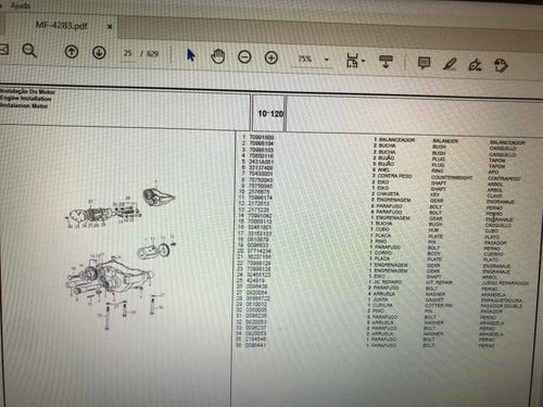 Catálogo Peças Trator Massey Ferguson 4283