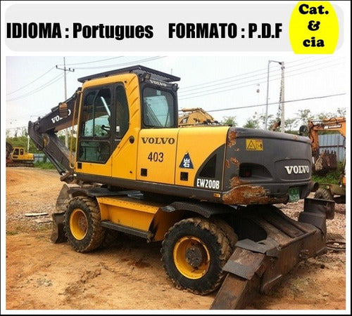 Catalogo De Pecas Escavadeiras Volvo - Ew200b - Pt-br