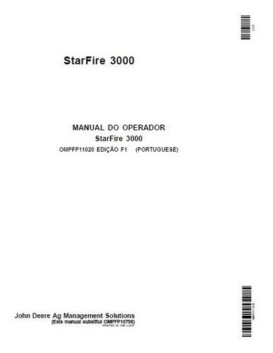 Manual Do Operador John Deere Star Fire 3000