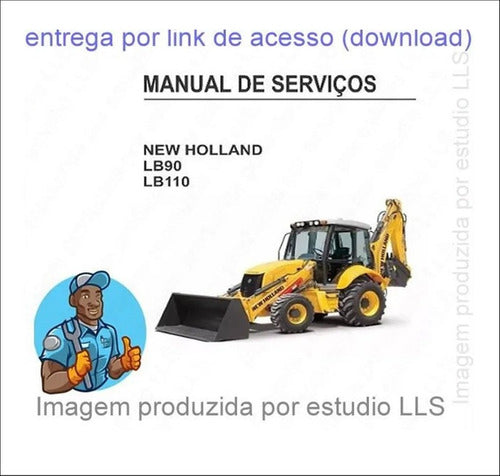 Manual Serviço + Catálogo Peças Retro New Holland Lb90 Lb110