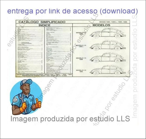 Manuais Reparação Mecânica Vw Fusca Anos 70 - Seleção
