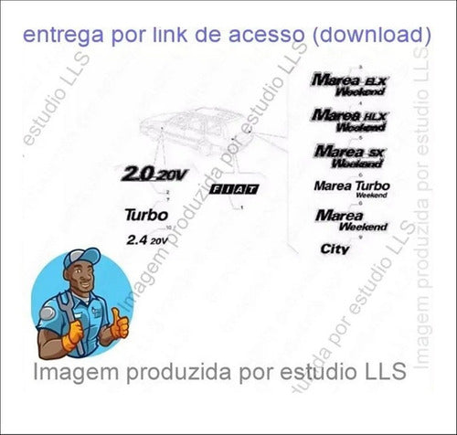 Catálogo Peças Fiat Marea Weekend Hlx 2.0 20v 1999 - 2000