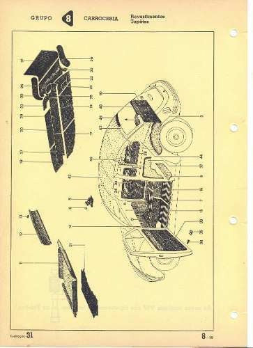 Catálogo Peças Volkswagen Fusca 1200 1300 1500 1961 - 1971