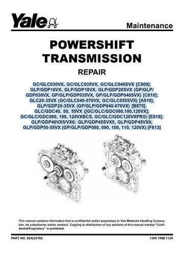 Manual Manutencao Transmissao Empilhadeira Yale 70pg
