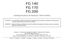 Catálogo De Peças De Reposição Fiatallis Fg 140 / Fg 170