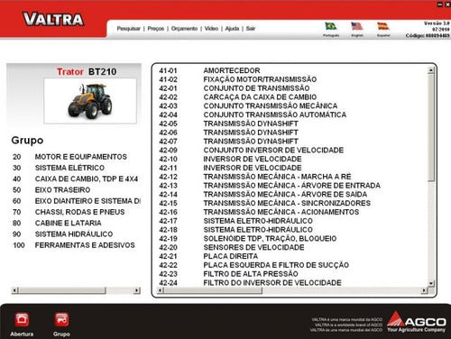 Catálogo Eletrônico De Peças Valtra Versão 3.0.