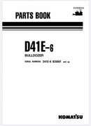 Catalogo De Peças Komatsu D41 Serie 35001 Up