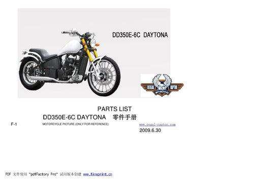 Catálogo De Peças Daytona Dd350e-6c -