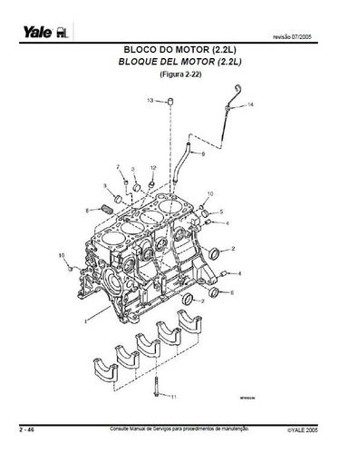 Empilhadeira Yale Gp/gtp/gdt050-060rl/tl Pg537 Manual Peca