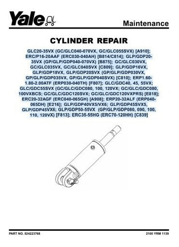 Manual Pecas Cilindros Hidraulicos Reparo Empilhadeira Yale