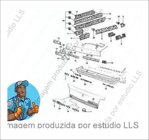Catálogo Peças Gm Chevrolet Monza 1982 - 1996