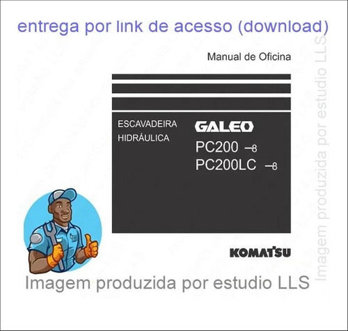 Manuais Serviço Oficina Komatsu Pc200 Pc220 + D61ex D61px