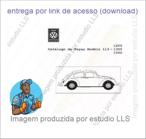 Catálogo Peças Modêlo 113 - Fusca 1200 1300 1500 1961 - 1