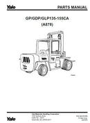 Manual Peca Empilhadeira Yale Gp/gdp/glp135-155 (a878) Pg512